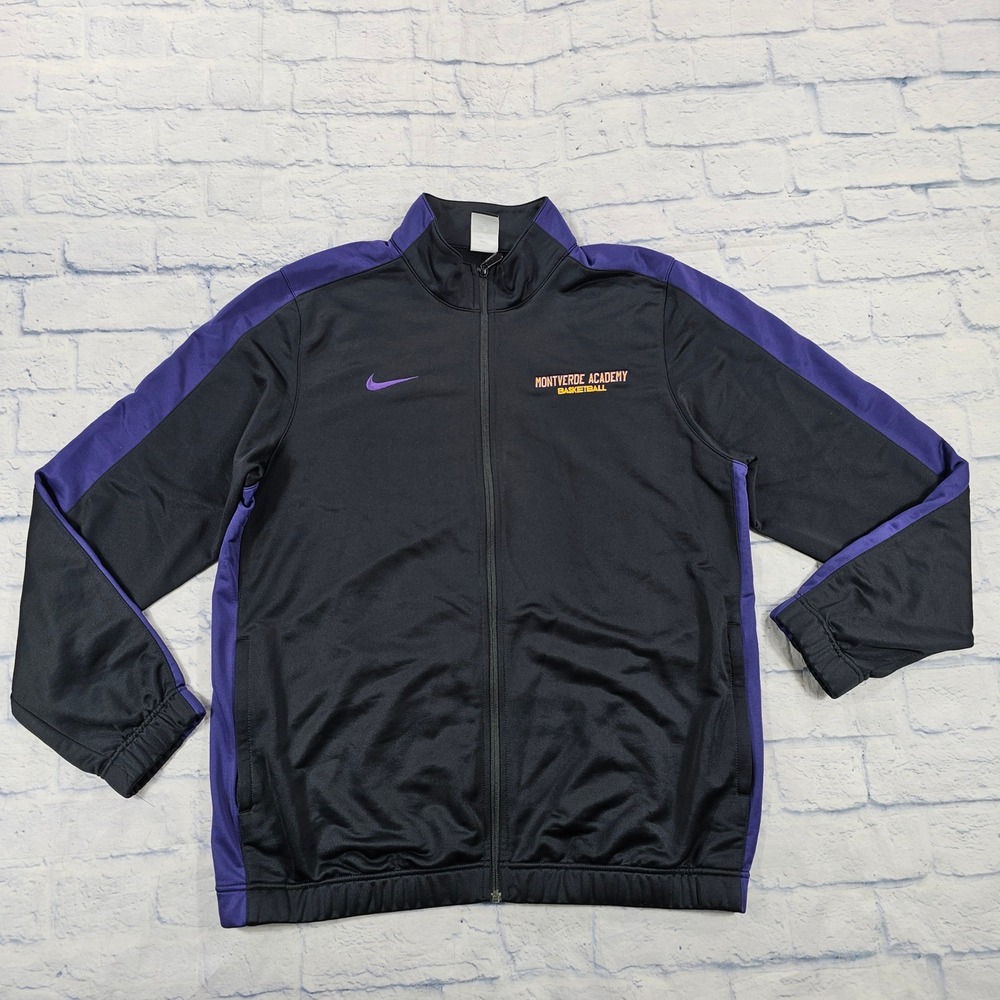 Montverde Academy Basketball Nike Track Jacket MENS XL Black Dri-FIT 557027